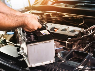 A car battery.