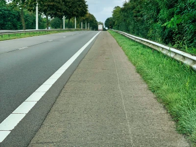 A breakdown lane.