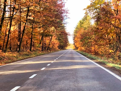One lane in each direction without a central reservation.