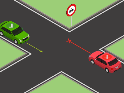 Accès interdit aux conducteurs de véhicules à moteur de plus de deux roues et de motos avec side-car.