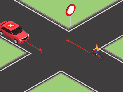 Accès interdit aux conducteurs dans les deux sens de circulation.