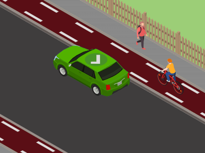 Vous pouvez stationner sur la chaussée s’il n’y a pas d’accotement utilisable.