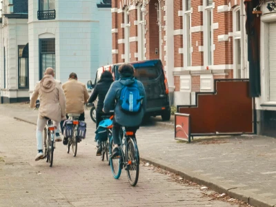 Quelques cyclistes.