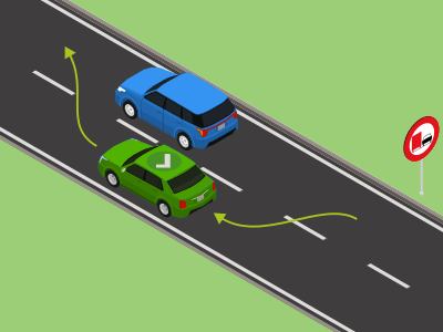 Le dépassement est interdit aux camions ou trains de véhicules dont la MMA dépasse 3,5 tonnes au-delà de ce panneau.