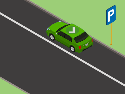C’est le panneau général qui indique que les véhicules peuvent stationner.