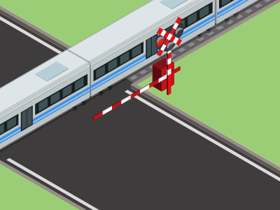 Un train a toujours priorité.