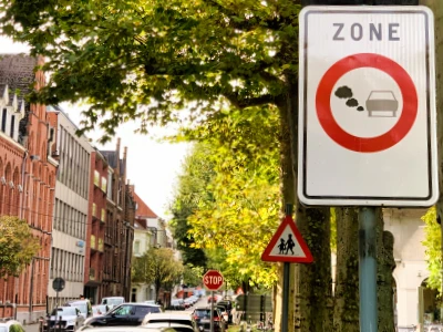 Début d’une zone de basses émissions.