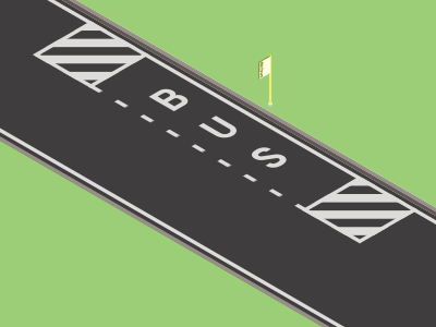 Een bushalte op de rijweg.